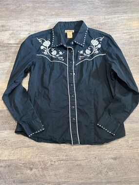 Alan Jackson Collection Men’s XL Embroidered Western Snap Shirt